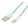 USAMS US-SJ098 USB A į Micro USB įkrovimo laidas 1M cian