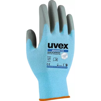 Uvex 60080 Apsauginės pirštinės 12 dydis Mėlynos/Pilkos Aqua-Polymer putų danga 6008012