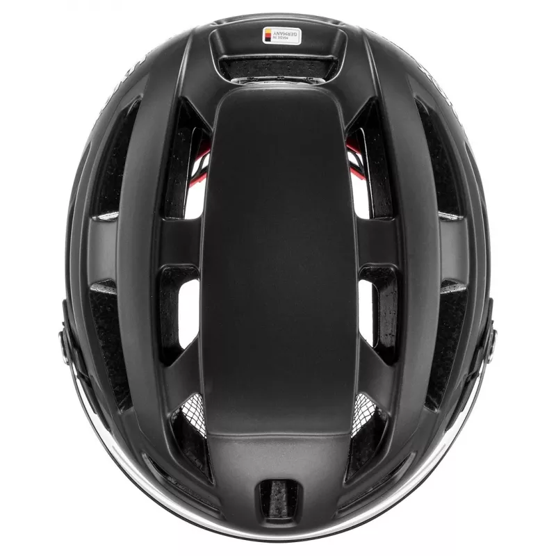 UVEX Finale Visor Dviračio Šalmas 56-61cm, Juodas Matinis