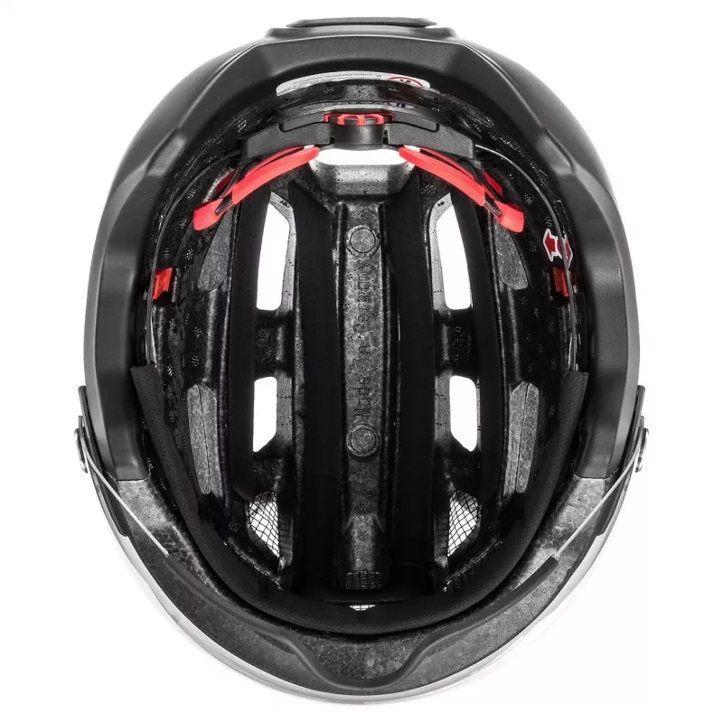 UVEX Finale Visor Dviračio Šalmas 56-61cm, Juodas Matinis