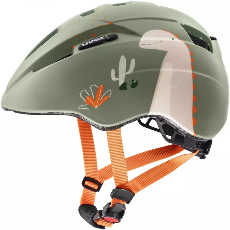UVEX Kid 2 CC vaikiškas dviračio šalmas 46-52 cm, šalavijų žalia