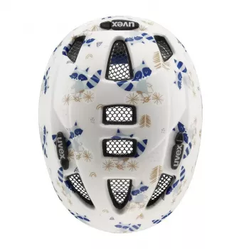 UVEX Kid 2 CC vaikiškas dviračio šalmas 46-52 cm, Raccoon Matt