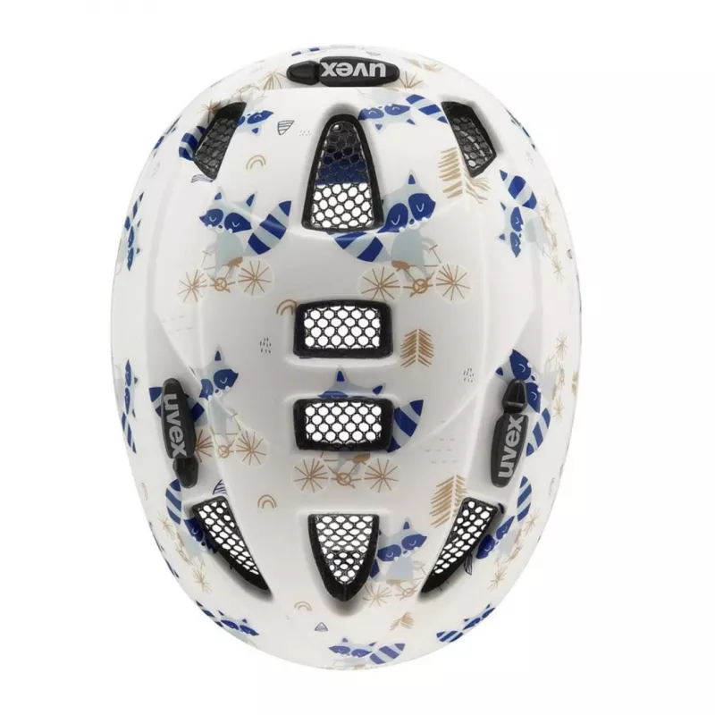 UVEX Kid 2 CC vaikiškas dviračio šalmas 46-52 cm, Raccoon Matt