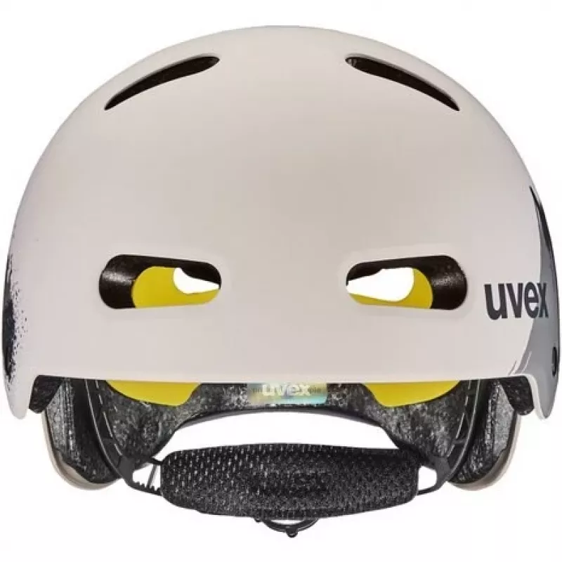 UVEX Kid 4 Style MIPS vaikiškas dviračio šalmas, Dirt Warm Grey
