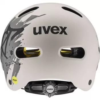 UVEX Kid 4 Style MIPS vaikiškas dviračio šalmas, Dirt Warm Grey