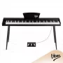 V-TONE BL-130 BK Skaitmeninis pianinas su 88 klavišais, svertiniais klavišais, 16 balsų, 128 balsų polifonija, 3 pedalais ir 2x25W garsiakalbiais - juodas