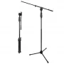 V-TONE DELUXE M1 Solo mikrofoninis stovas su strėle ir trikojo pagrindu, reguliuojamas aukštis 900-1600 mm, juodas
