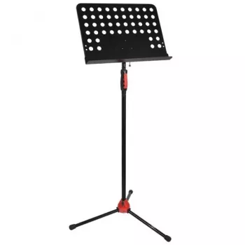 V-TONE DELUXE P1 Reguliuojamas natų stovas dainų tekstams ir natoms, sulankstomas trikojis su nešiojimo krepšiu, juodas