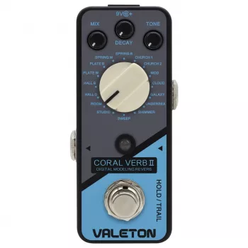 Valeton Coral Verb II skaitmeninis reverb gitaros efektų pedalas