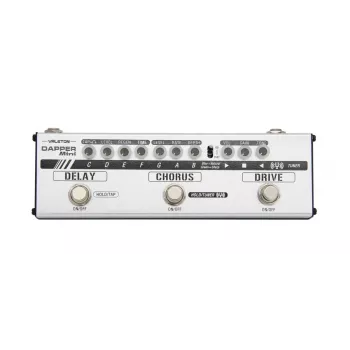 Valeton Dapper Mini daugiaefektis gitaros pedalas su overdrive, distorsija, moduliacija, delay ir derintuvu
