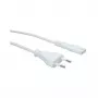 VALUE AC maitinimo laidas – Europlug į IEC 60320 C7, 1 m, baltas