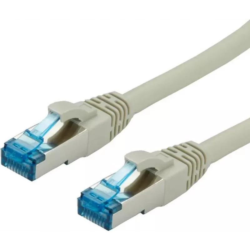 VALUE Patch Cable RJ-45 (M) į RJ-45 (M) 10 m SFTP PiMF CAT 6e Molded Stranded Pilka