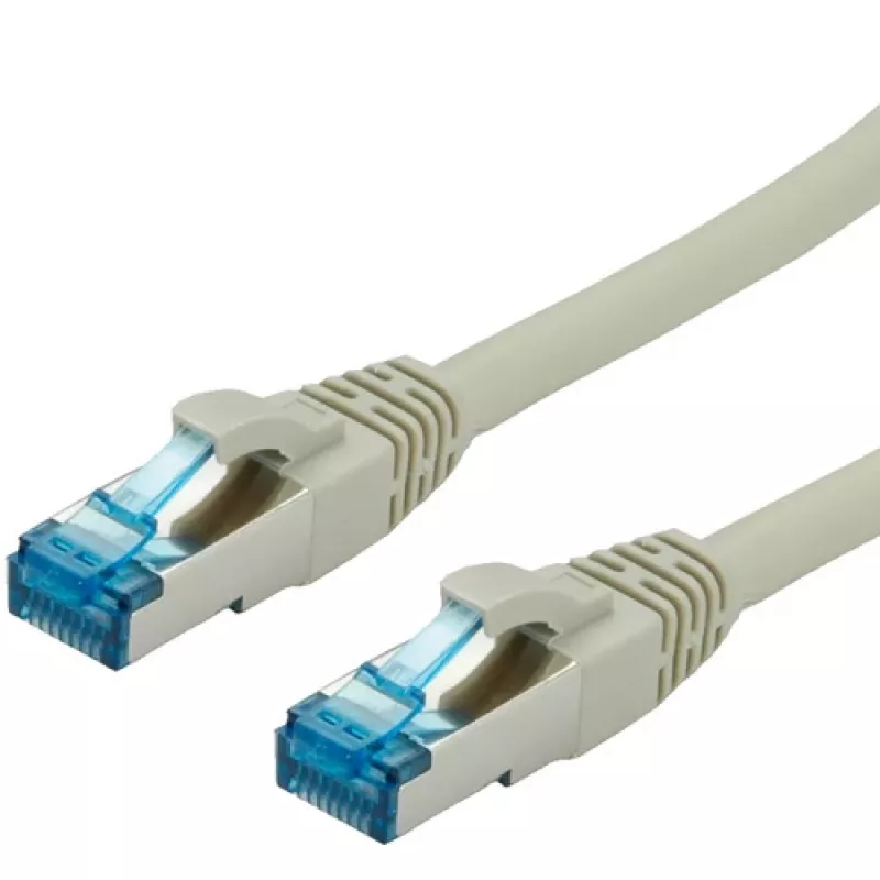 VALUE Patch Cable RJ-45 (M) į RJ-45 (M) 10 m SFTP PiMF CAT 6e Molded Stranded Pilka