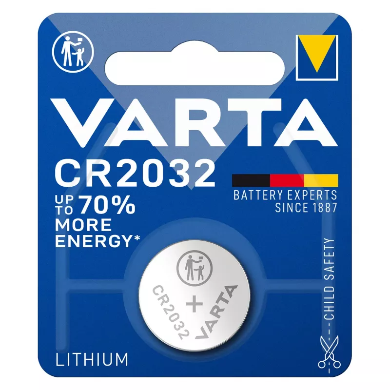 VARTA CR2032 ličio monetų elemento baterija 3V 230mAh (10 vnt. paketas)