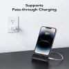 Veger PlugOn Power Bank (W0558P) 5000 mAh 20W PD QC3.0 su įmontuota Lightning jungtimi, juoda