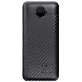 VEGER išorinė baterija 20000 mAh 20W PD QC 3.0 2x USB-A USB-C juoda