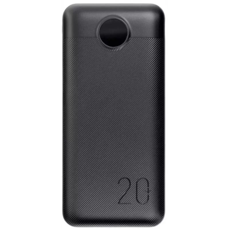 VEGER išorinė baterija 20000 mAh 20W PD QC 3.0 2x USB-A USB-C juoda