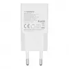 VEGER USB-A + USB-C QC PD 30W sieninis įkroviklis 30W1A1C baltas