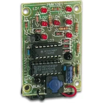 Velleman MK109 vidaus 6 lempų žalios mirksinčios dekoratyvinės apšvietimo litavimo rinkinys