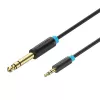 Vention BABBG Garso kabelis TRS 3.5mm į 6.35mm 1.5m, juodas