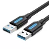 VENTION CONBI USB 3.0 laidas, kištukas-kištukas, 3 m, juodas