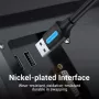 VENTION CONBI USB 3.0 laidas, kištukas-kištukas, 3 m, juodas