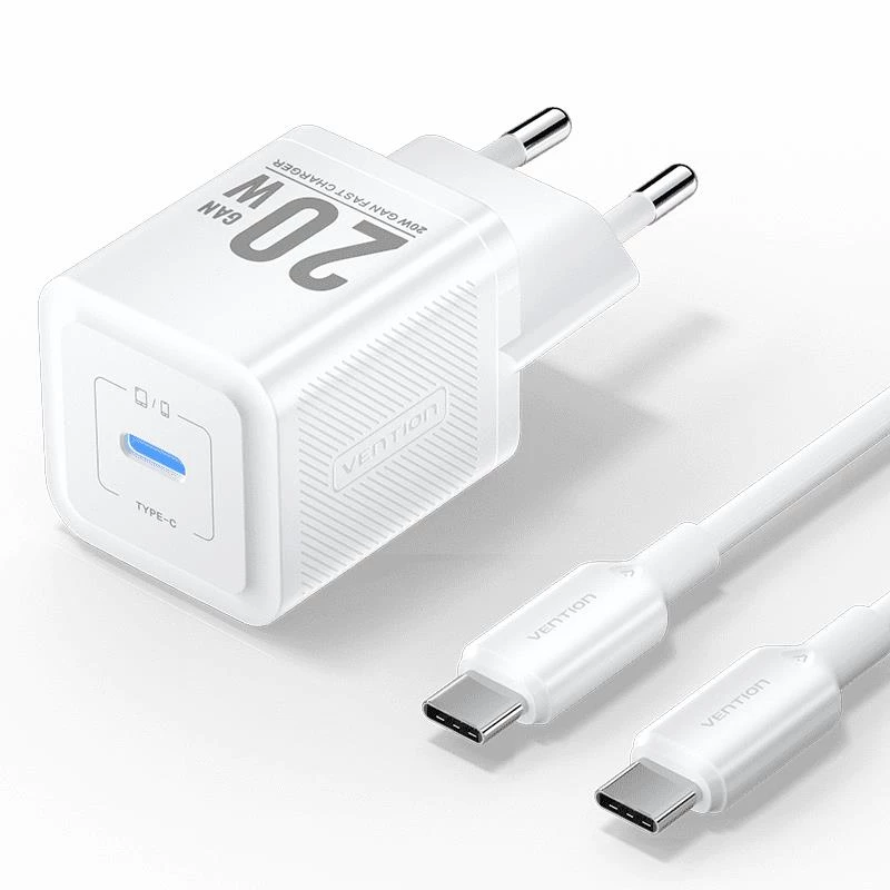VENTION TZ-FEPW0-EU-01 20W USB-C sieninis įkroviklis mobiliesiems