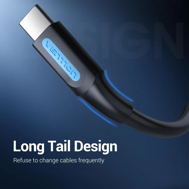 VENTION USB-C į USB 2.0 laidas 0,25m juodas COKBC