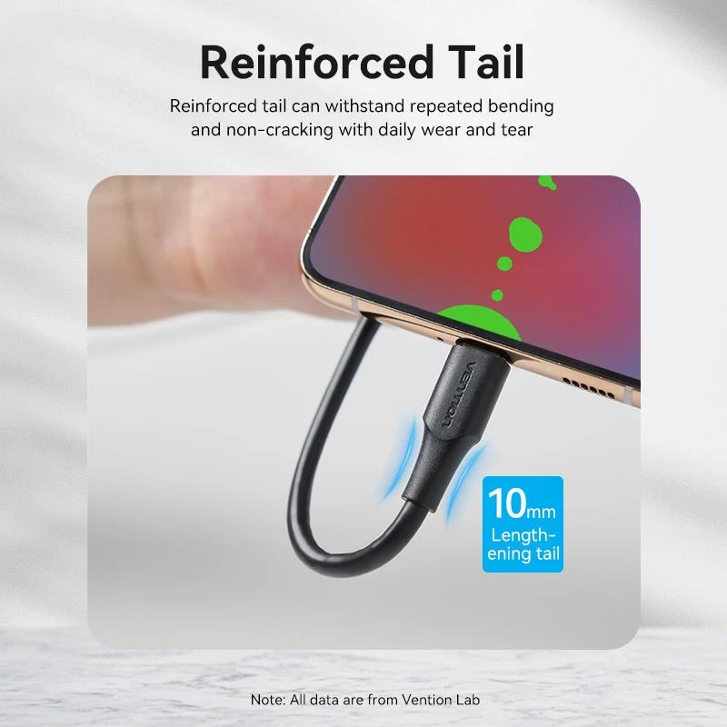 VENTION USB-C į USB 2.0 laidas 2m Juodas CTHBH