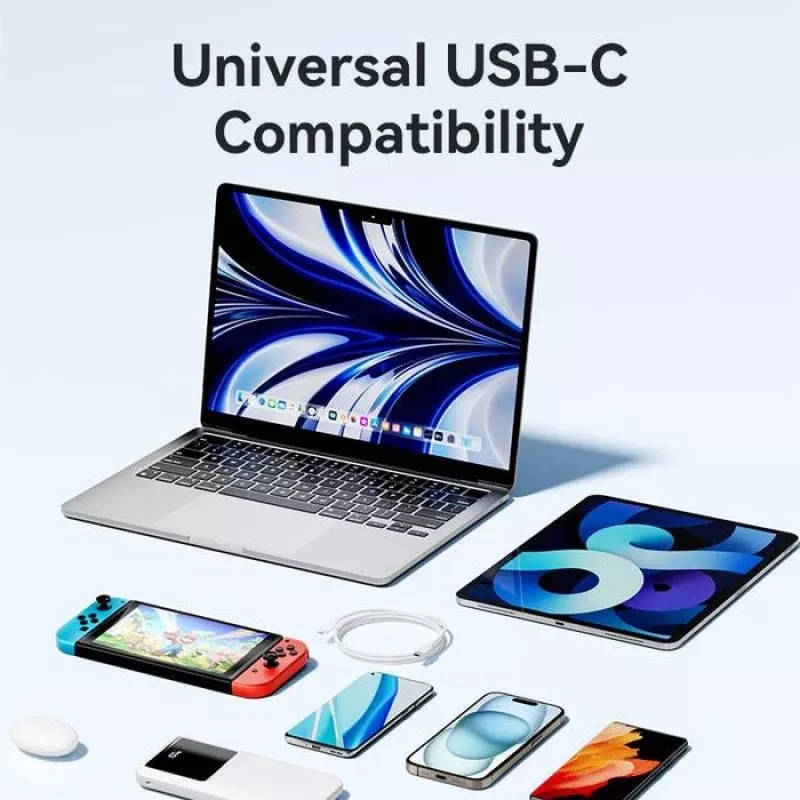 VENTION USB-C į USB-C laidas 1m Juodas TRCBF