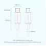 VENTION USB-C į USB-C laidas 1m Juodas TRCBF