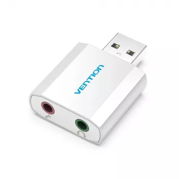 VENTION VAB-S13 USB 2.0 garso plokštė su 2 prievadų šakotuvu