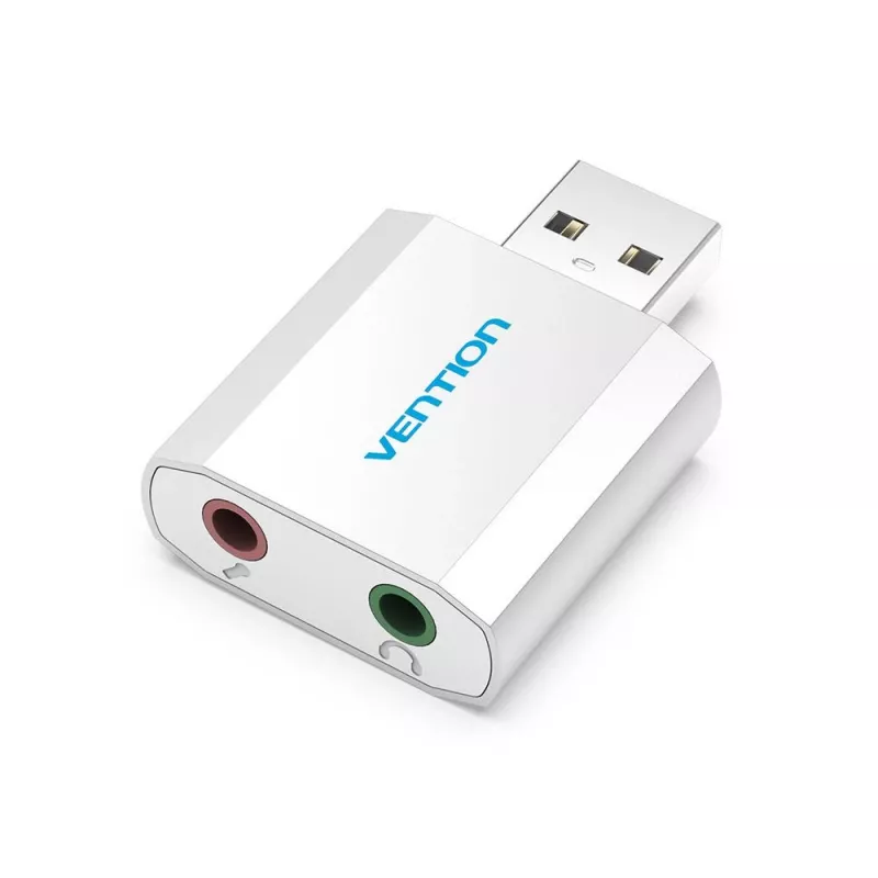 VENTION VAB-S13 USB 2.0 garso plokštė su 2 prievadų šakotuvu