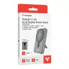 Verbatim Charge'n'Go Power Bank 2C & Display 10000 mAh Pilka