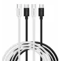 Verbatim Essentials USB 2.0 USB-C į USB-C laidas 2 vnt., 1 m, juoda
