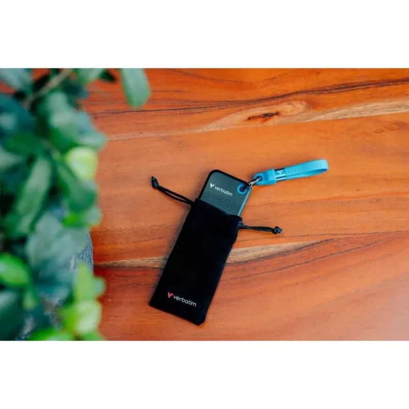 Verbatim Pocket SSD 512GB USB 3.2 Gen 2 Type-C išorinis kietojo būsenos diskas, juodas/mėlynas 32283