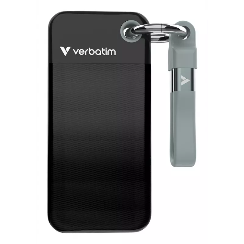 Verbatim SSD Pocket USB 3.2 Gen 2 500GB Juoda/Pilka