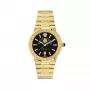 VERSACE V-Chrono vyrų laikrodis VE7G00323 38mm juodas ciferblatas odinis dirželis