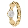 Versace V-Circle moteriškas šveicariškas kvarcinis laikrodis 26mm juodas ciferblatas odinis dirželis VE3C00422
