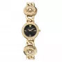 Versace V-Circle moteriškas šveicariškas kvarcinis laikrodis 26mm juodas ciferblatas odinis dirželis VE3C00422