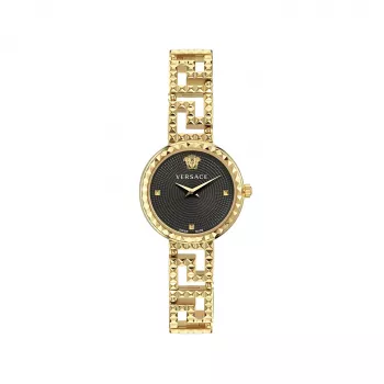 VERSACE V-Motif Moteriškas Šveicariškas Kvarcinis Laikrodis 28mm Nerūdijantis Plienas Sidabrinis VE7A00423