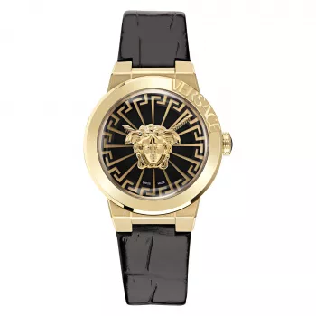 VERSACE V-Motif moteriškas šveicariškas kvarcinis laikrodis VE3F00222 38mm sidabrinis nerūdijantis plienas