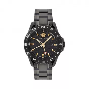 VERSACE V-Race Vyriškas Šveicariškas Kvarcinis Chronografo Laikrodis VE2W00622 45mm Nerūdijantis Plienas