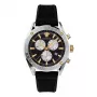 VERSACE V-Race vyriškas šveicariškas kvarcinis chronografas VEHB00119 - 44 mm, juodas ciferblatas, sidabrinio atspalvio nerūdijančio plieno apyrankė