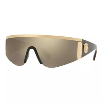 VERSACE VE2197-10005A Unisex Pilot Akiniai Nuo Saulės Juodi Pilki 58mm