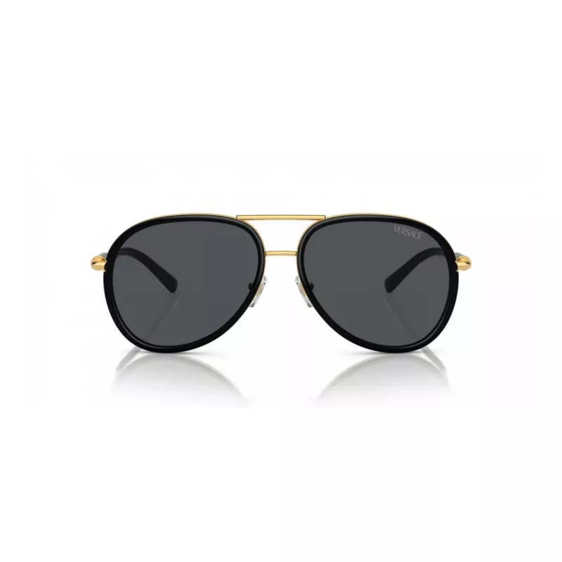 VERSACE VE2260-100287 Unisex akiniai Gold Frame Grey Lens 60/16/140 mm