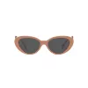 VERSACE VE4433U538387 Moteriški katės akies formos akiniai nuo saulės Havana 54mm