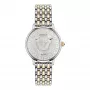 VERSACE VE6F00423 Unisex Swiss Quartz Watch 38mm Black Dial Leather Strap