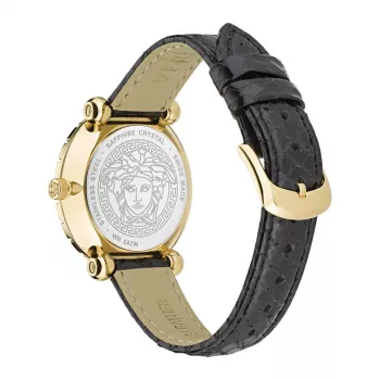 VERSACE Moteriškas VE6I00323 Kvarcinis Laikrodis 35mm Nerūdijantis Plienas Juodas Ciferblatas