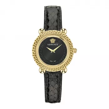 VERSACE Moteriškas VE6I00323 Kvarcinis Laikrodis 35mm Nerūdijantis Plienas Juodas Ciferblatas